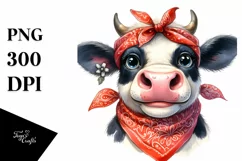 Cow Funny Big Eyes Goofy Smile Product Image 3
