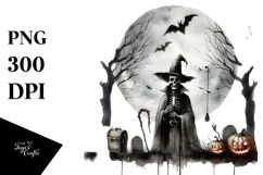 Vintage Haloween Undead PNG Product Image 3