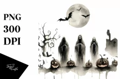 Vintage Haloween Undead PNG Product Image 3