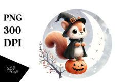 Cute Baby Squirrel on Star, Transparent PNG Product Image 1