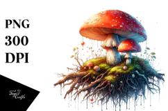 Shiny Mushroom PNG Product Image 1