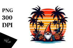 Retro Tropical Gnome PNG Product Image 1