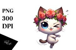 Playful Cat PNG Product Image 1
