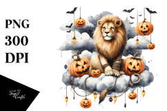 Lion on Cloud Halloween PNG Product Image 1