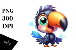 Colorful Smiling Toucan Clipart Product Image 1