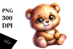 Cute Baby Bear PNG Product Image 1