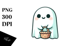 Funny Simple Cute Ghost PNG Product Image 1