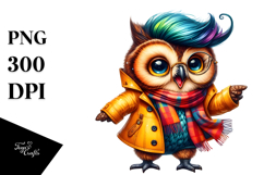 Cute Dancing Owl, Transparent PNG Product Image 1