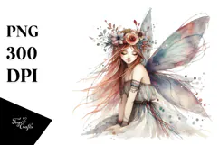 Watercolor Boho Fairy, Transparent PNG Product Image 1
