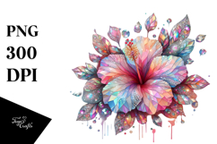 Shiny Hibiscus Diamond PNG Product Image 1