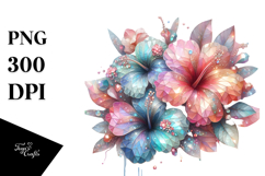 Shiny Hibiscus Diamond PNG Product Image 1