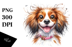Cute Brittany with Big Eyes PNG Product Image 1