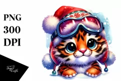 Winter Baby Tiger, Transparent PNG Product Image 3
