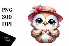 Funny Cute Owl Love Sign | Clipart Product Image 3