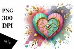Colorful Heartglass, High-Res PNG Product Image 1