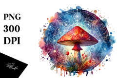 Magical Celestial Mushroom Tarot, SPLASH PNG Product Image 1