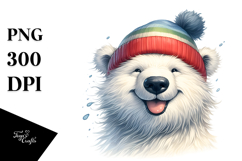 Funny Polar Bear PNG Product Image 1