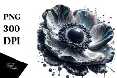 Shiny Anemone Metallic Marble Sublimation Clipart Product Image 3
