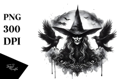 Gothic Evil Witch PNG Product Image 1
