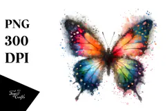 Colorful Butterfly, Vibrant PNG Product Image 1