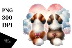 Cute Cloud Saint Bernard PNG Product Image 1