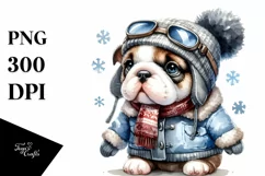 Cute Baby Bulldog PNG Product Image 1