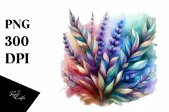 Abstract Wooden Lavender, High-Res PNG Product Image 3