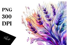 Abstract Wooden Lavender, High-Res PNG Product Image 3