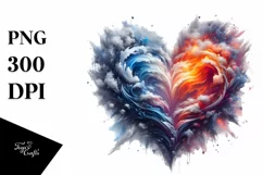 Heart made of Fire and Ice Product Image 1