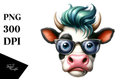 Funny Cow Design PNG Product Image 1