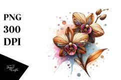 Colorful Abstract Stained Bouquet | Sublimation | Clipart Product Image 3