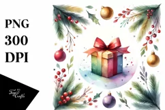 Colorful Pastel Christmas Gift PNG Product Image 3
