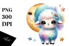 Baby Dall Sheep Moon Stars Product Image 1