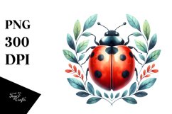 Colorful Ladybug Centered Sublimation Clipart Product Image 3