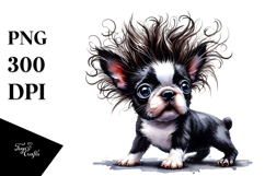 Expressive Boston Terrier Watercolor Product Image 1