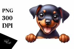 Funny Baby Doberman Pinscher | Sublimation | Clipart Product Image 1