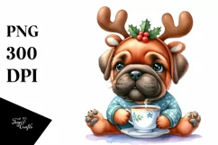 Expressive Baby Bullmastiff, Transparent PNG Product Image 1