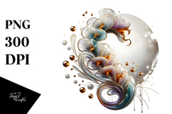 Glossy Snapdragon with Golden Insertions PNG Product Image 1