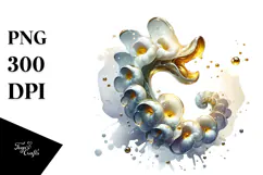 Glossy Snapdragon with Golden Insertions PNG Product Image 1