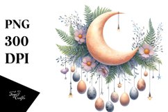 Half Moon with Hanging Eggs, High-Res PNG Product Image 1