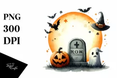 Funny Halloween Tombstone PNG Product Image 3