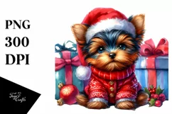 Winter Baby Yorkshire Terrier, High-Res PNG Product Image 1
