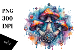 Magical Celestial Mushroom PNG Product Image 1