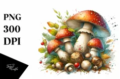 Wooden Mushroom PNG Product Image 3