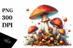 Wooden Mushroom PNG Product Image 1