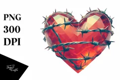 Retro Heart Made of PNG Product Image 1