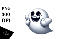 Funny Simple Ghost PNG Product Image 1