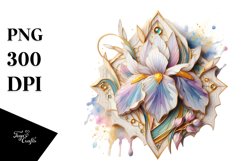 Shiny Iris Stained | Sublimation Clipart Product Image 3