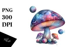 Colorful Magical Celestial Mushroom Watercolor Product Image 3