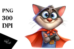 Playful Goofy Cat PNG Product Image 1